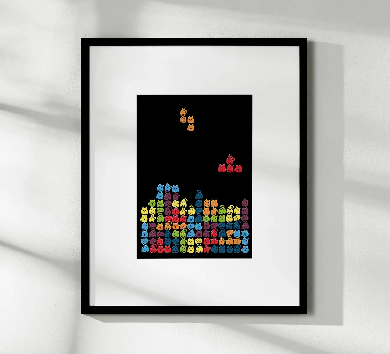 Gatti a tetris carta hahnemühle da BirdShop