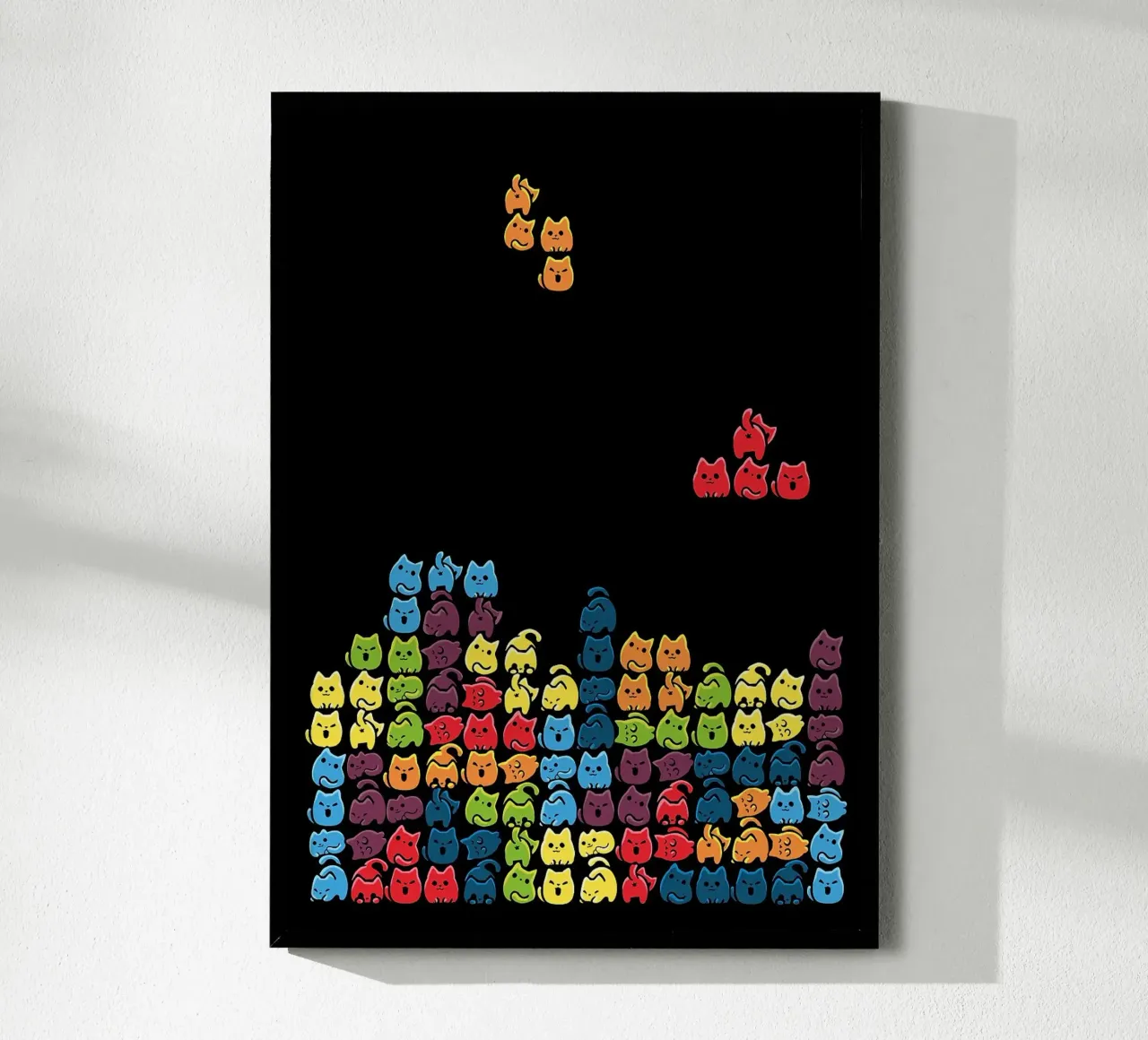 Gatti a tetris carta hahnemühle da BirdShop