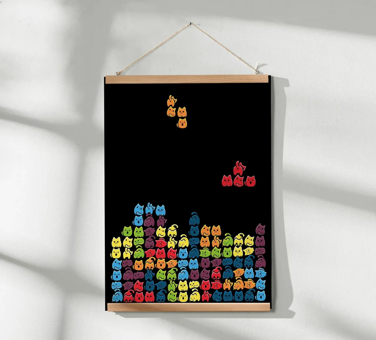 Gatti a tetris carta hahnemühle da BirdShop