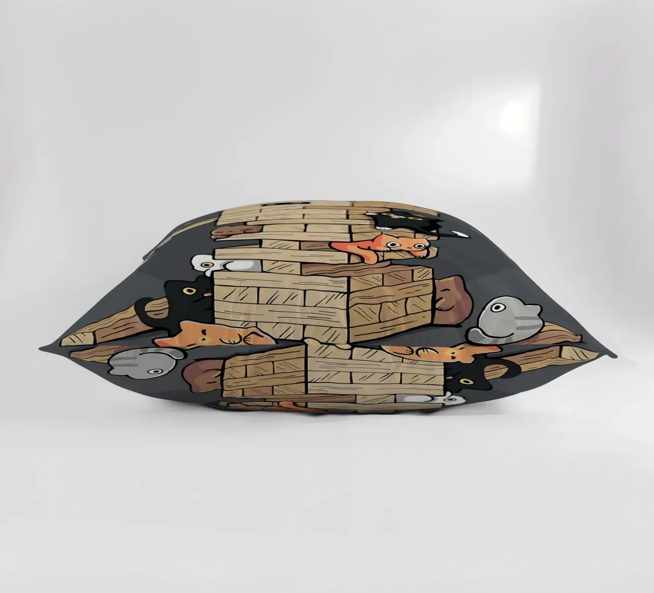 Gatti che giocano a jenga gattini da gioco cuscino da BirdShop