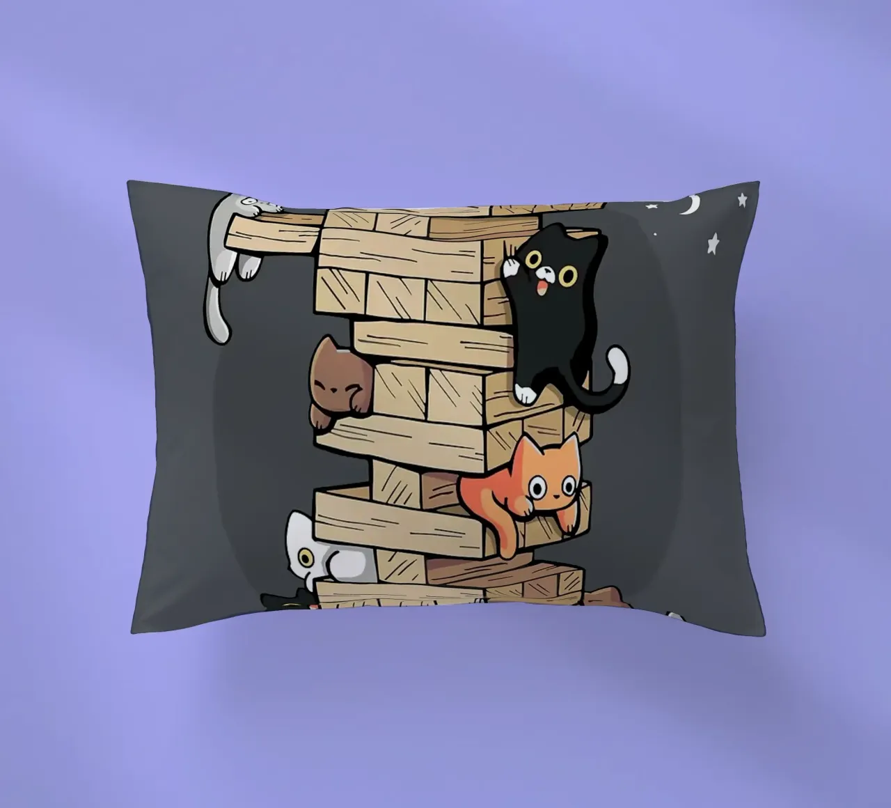 Gatti che giocano a jenga gattini da gioco cuscino da BirdShop