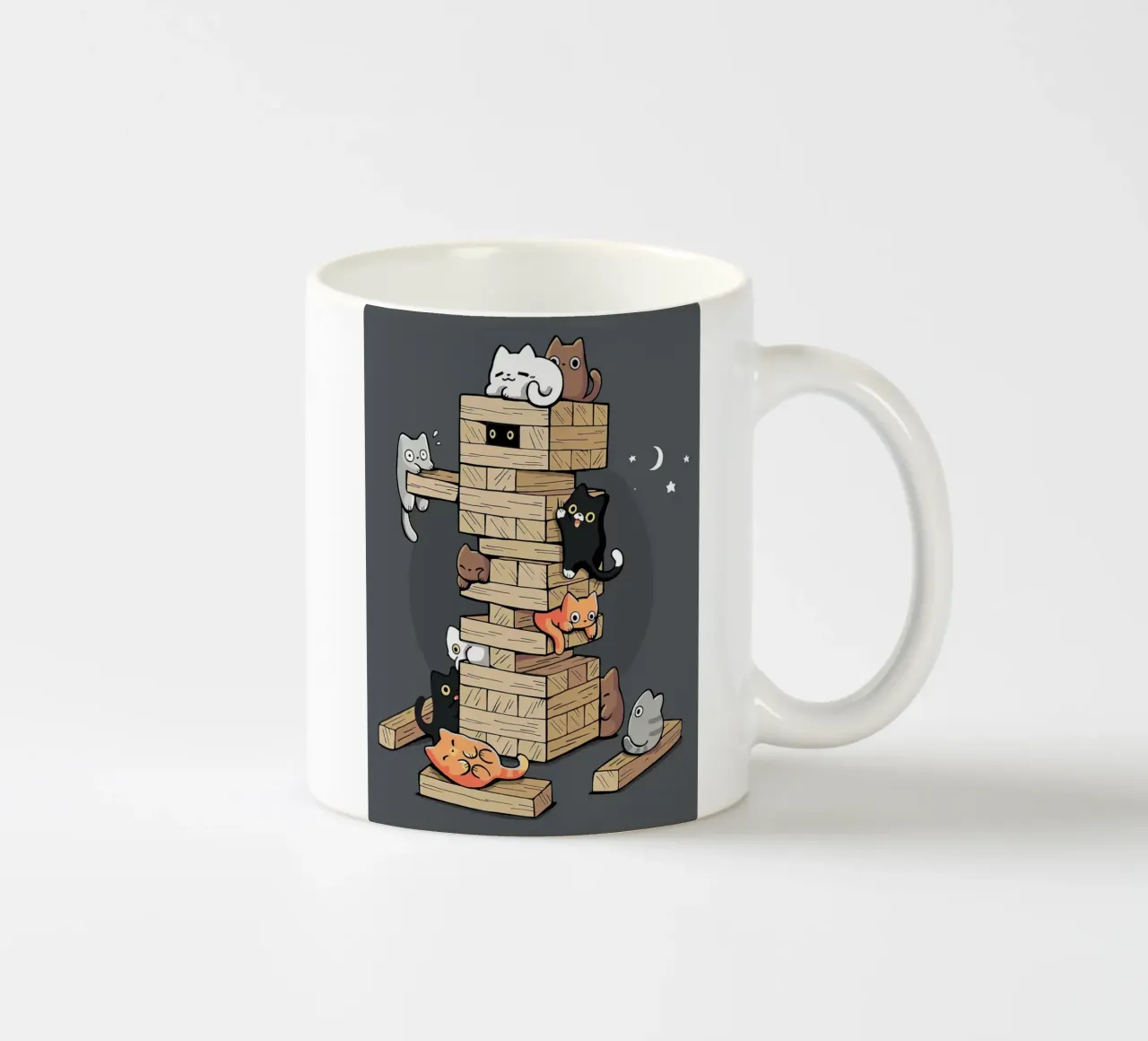 Gatti che giocano a jenga gattini da gioco tazza in ceramica da BirdShop