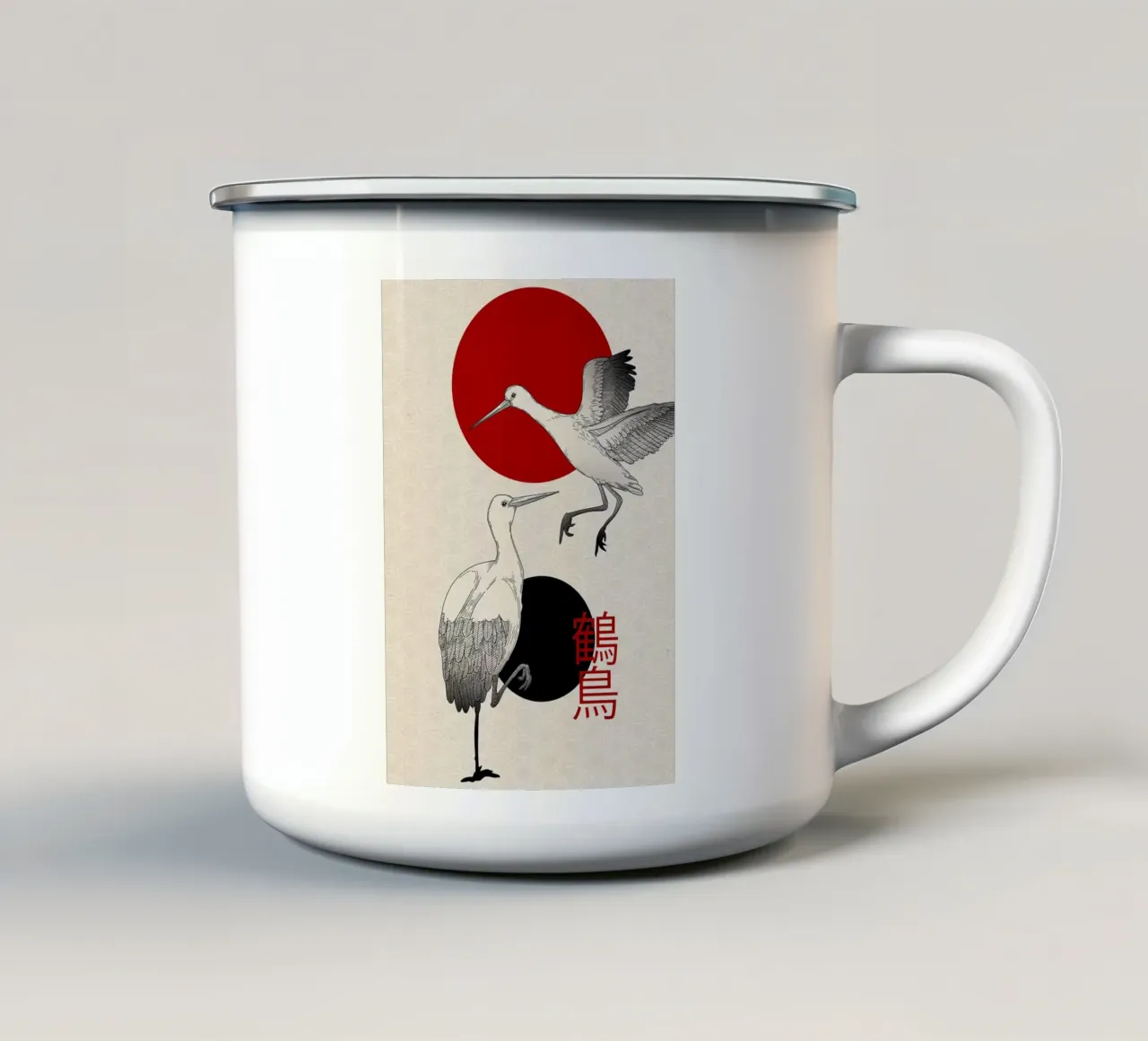 Gru Arte giapponese tazza in smalto da BirdShop