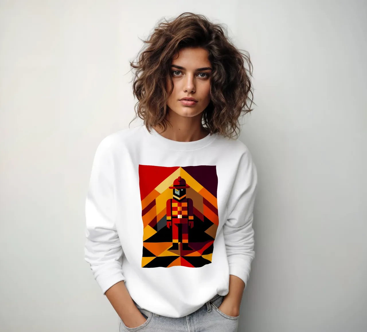 vector hombre bombero sudadera de zaidza