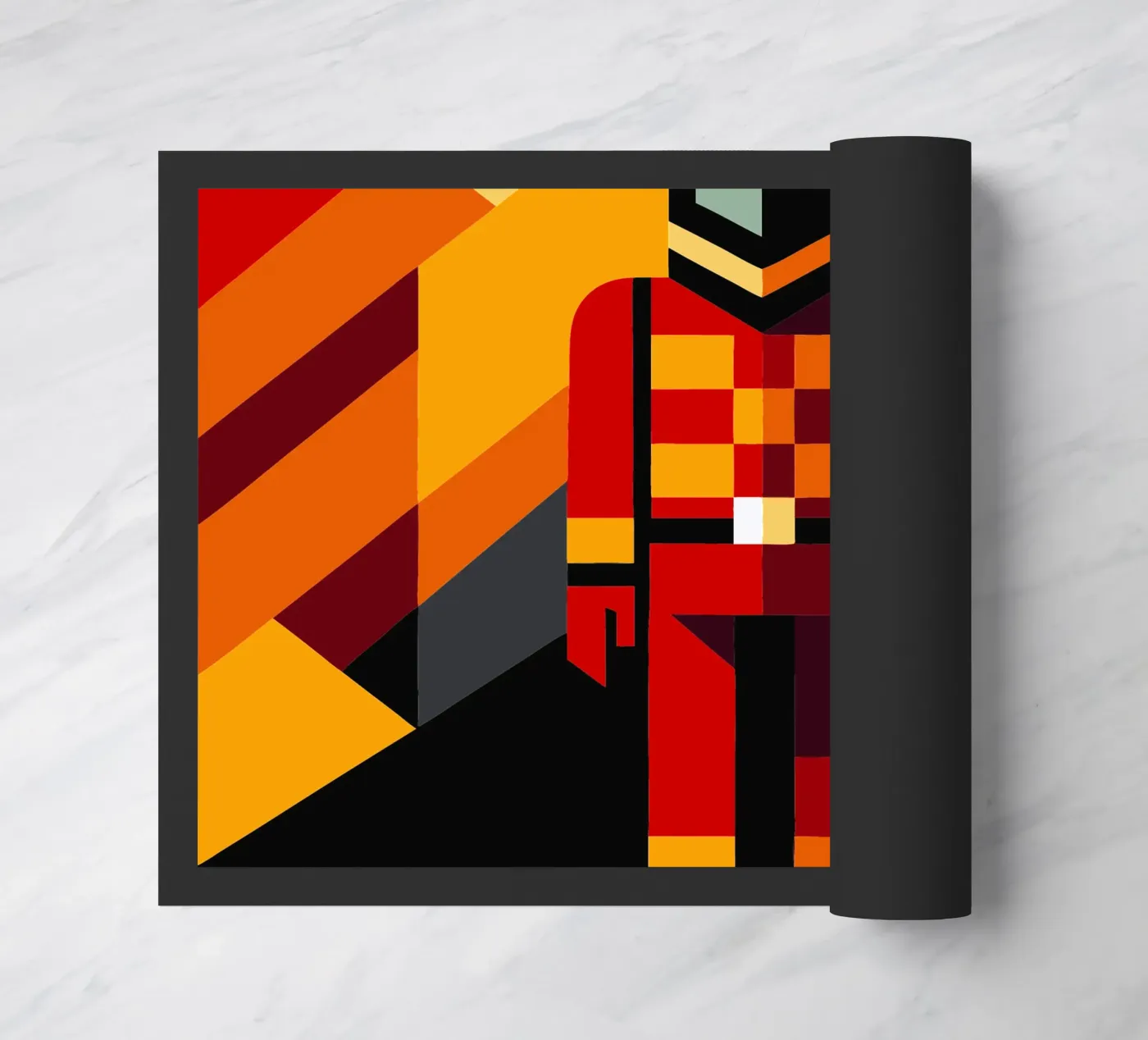 brandweerman man vector deurmat van zaidza