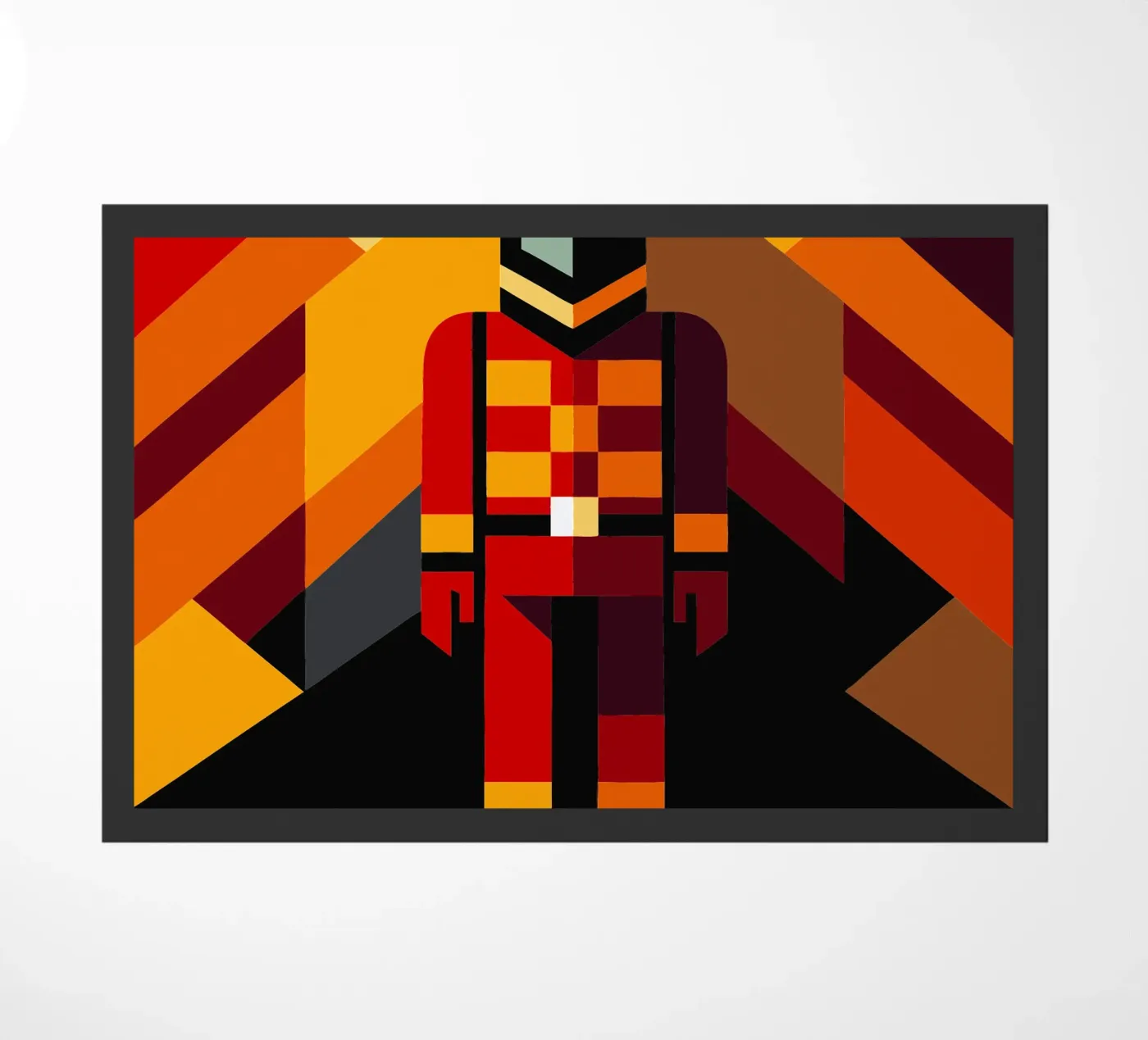 brandweerman man vector deurmat van zaidza