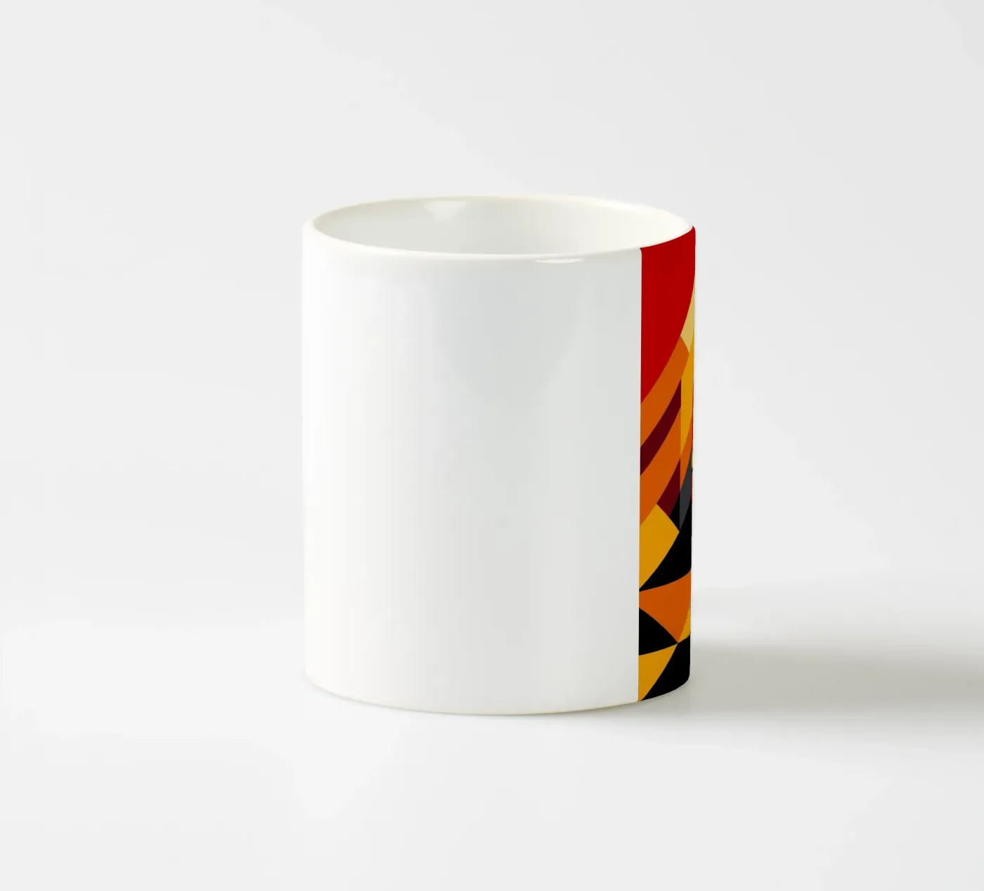 firefighter man vector ceramic mug by zaidza
