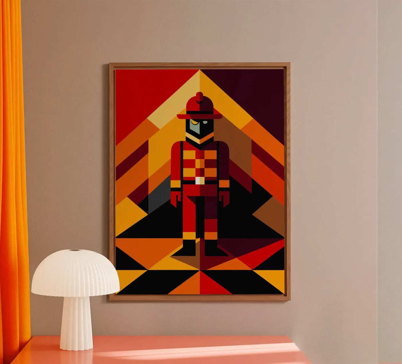 firefighter man vector forex plate by zaidza