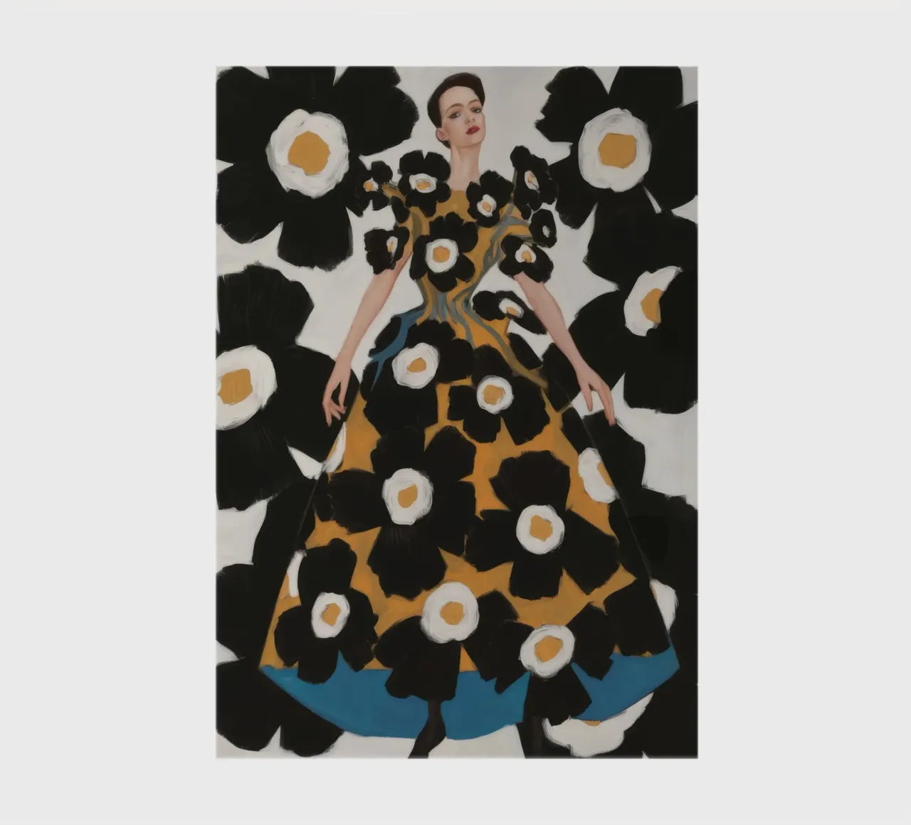 Daisy Gown Reverie notebook by Fable Tempa