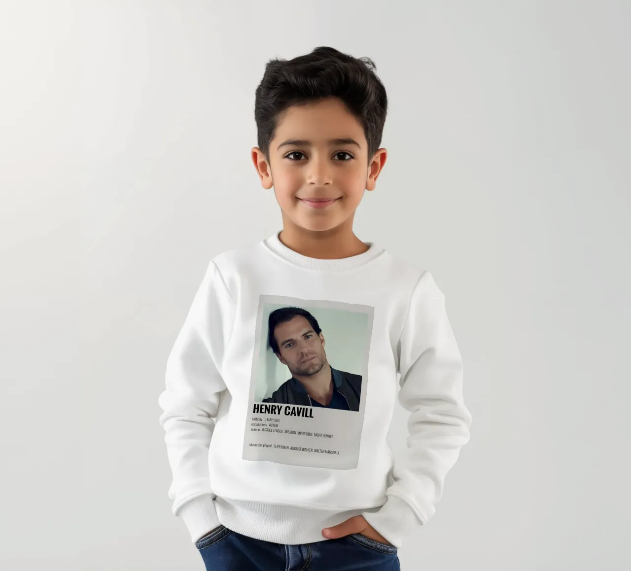 HENRY CAVILL kids sweatshirt by MVFminimalist