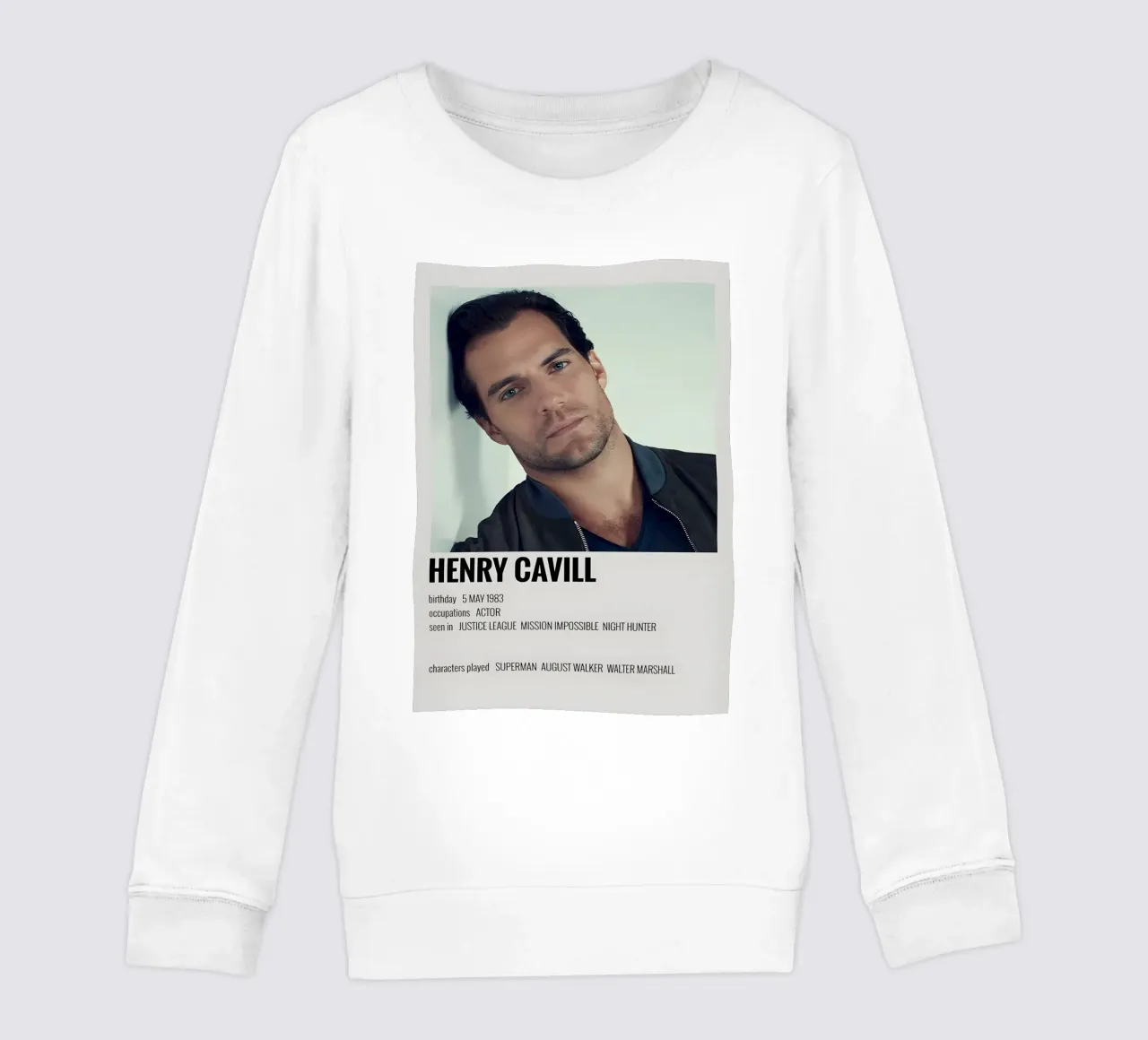HENRY CAVILL kids sweatshirt by MVFminimalist