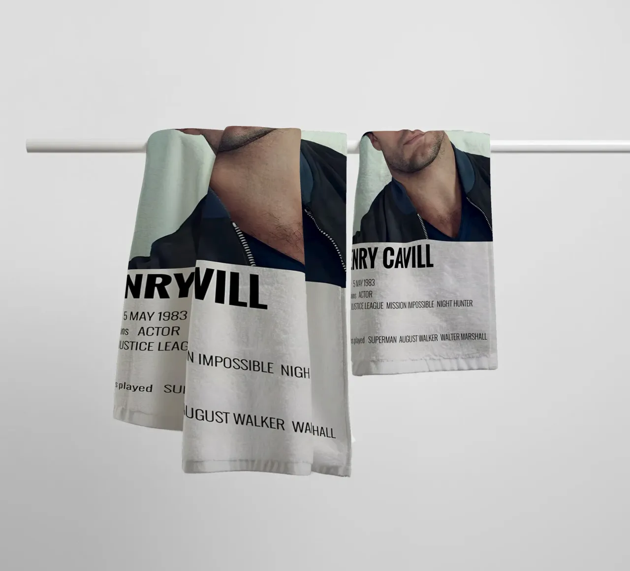 HENRY CAVILL towel by MVFminimalist