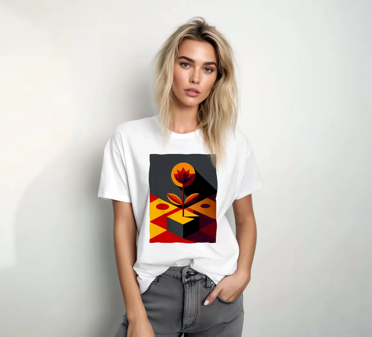 fiore vettoriale t-shirt da zaidza