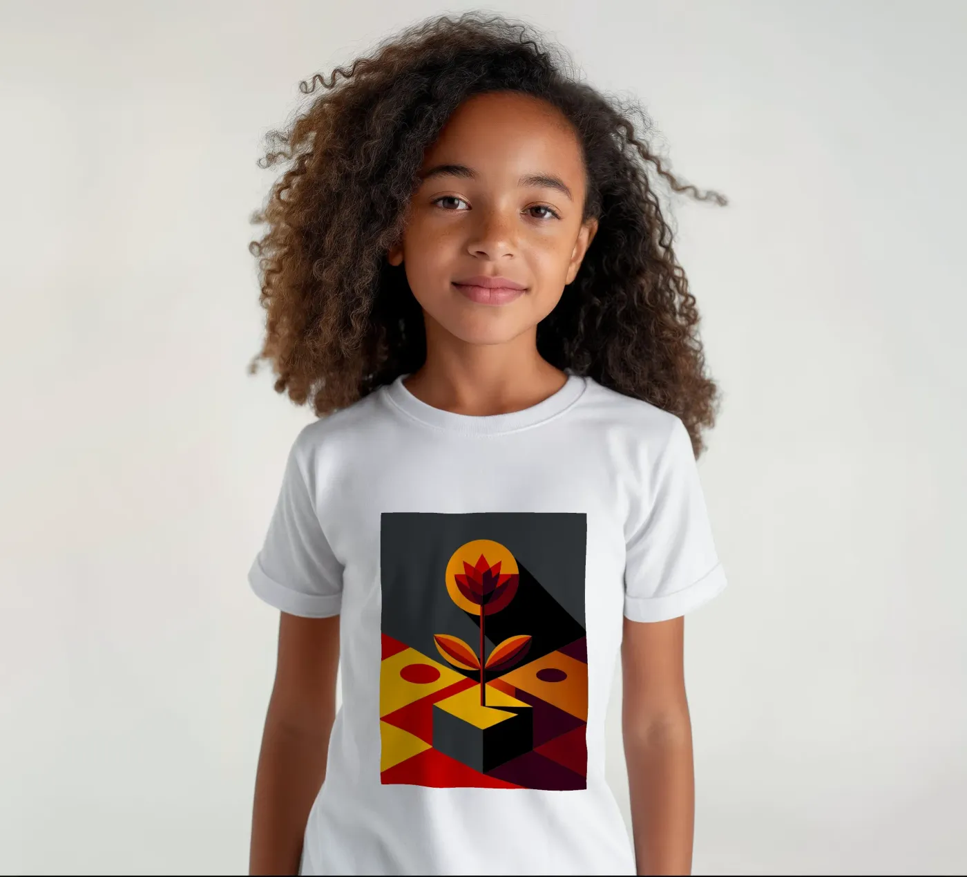 flower vector kids t-shirt by zaidza