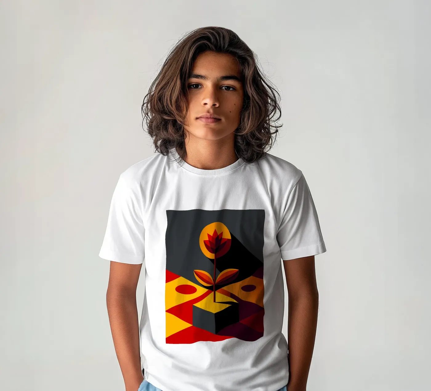 flower vector kids t-shirt by zaidza