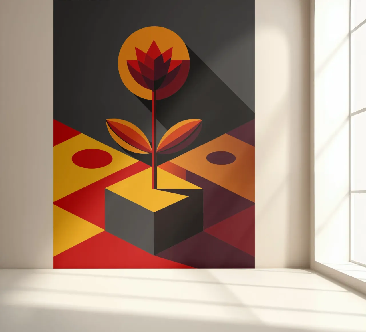 bloemen vector fotobehang van zaidza