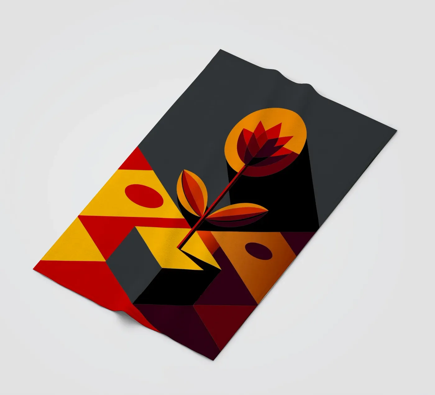 flower vector fleece blanket by zaidza