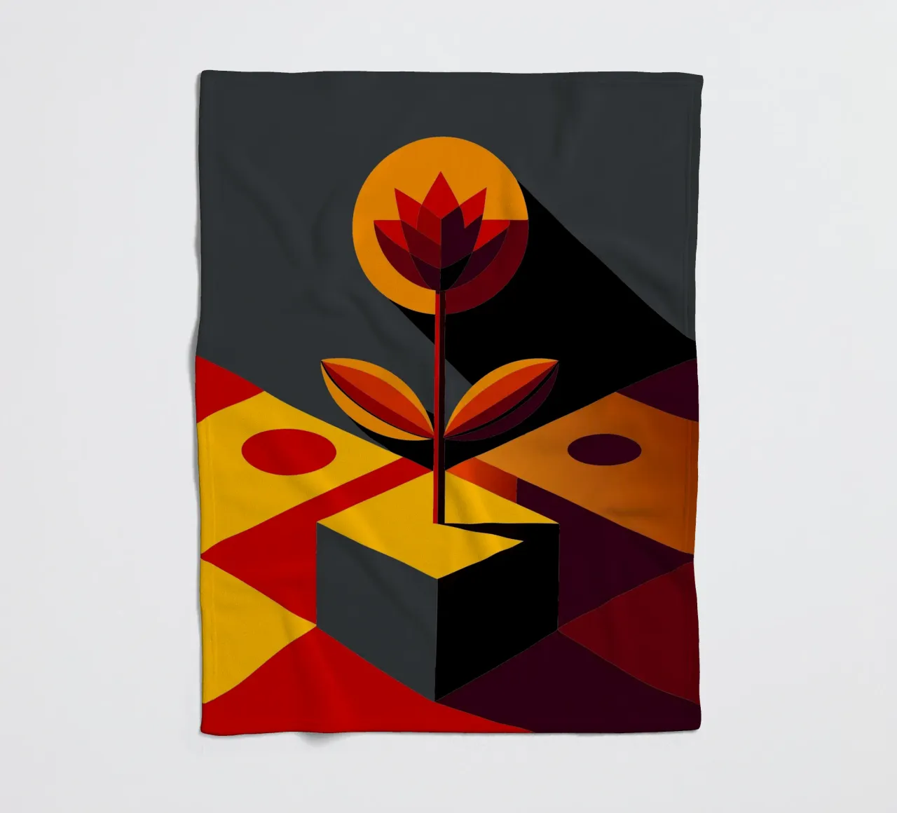 blume vektor Fleecedecke von zaidza