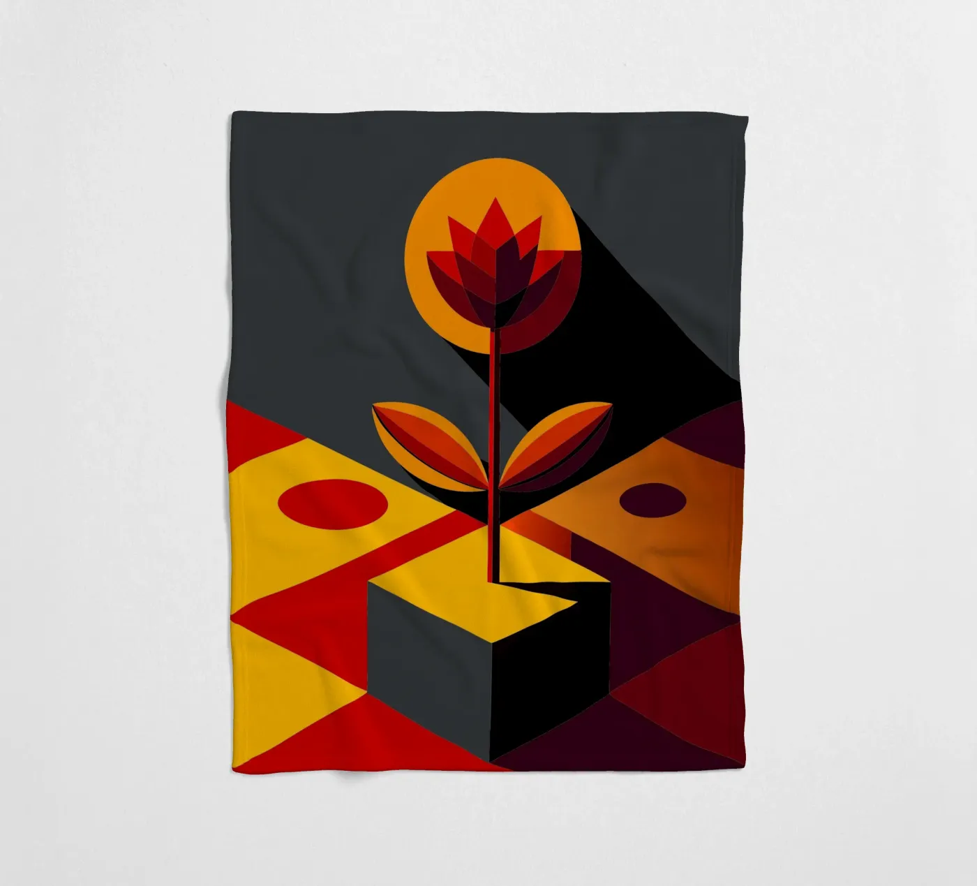 flower vector fleece blanket by zaidza