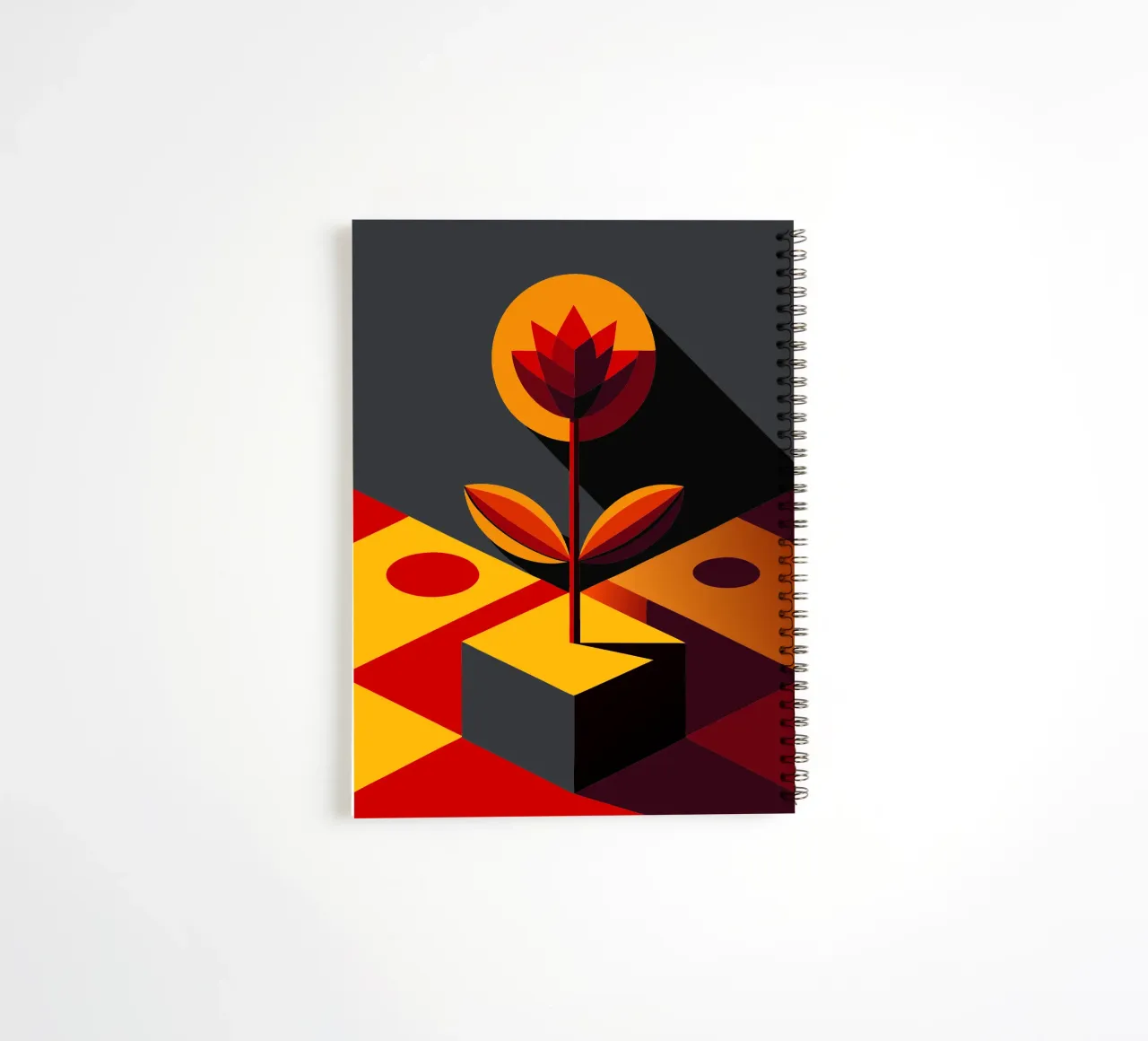 fleur vectorielle carnet à spirale de zaidza