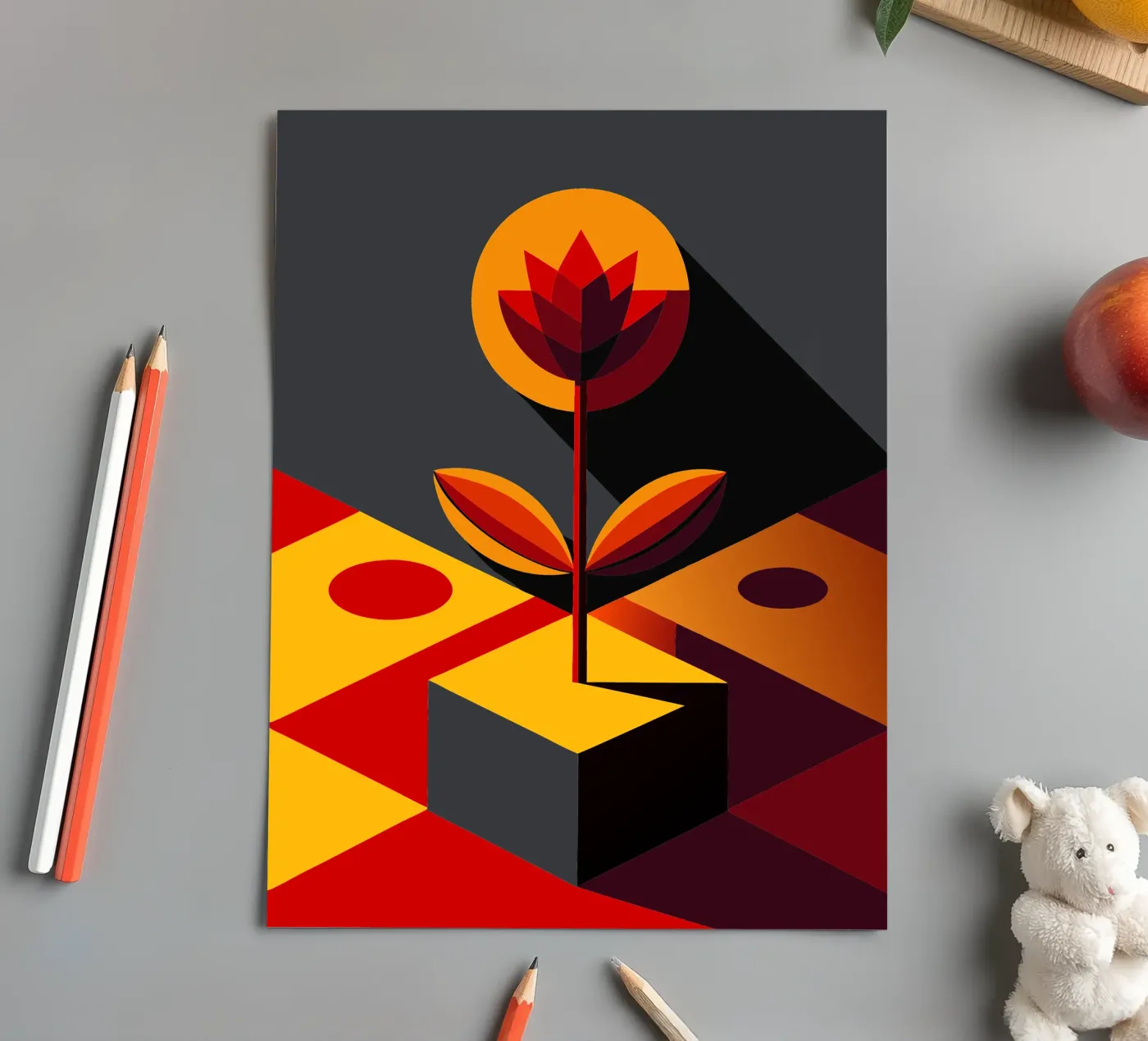 blume vektor Stickerbogen von zaidza