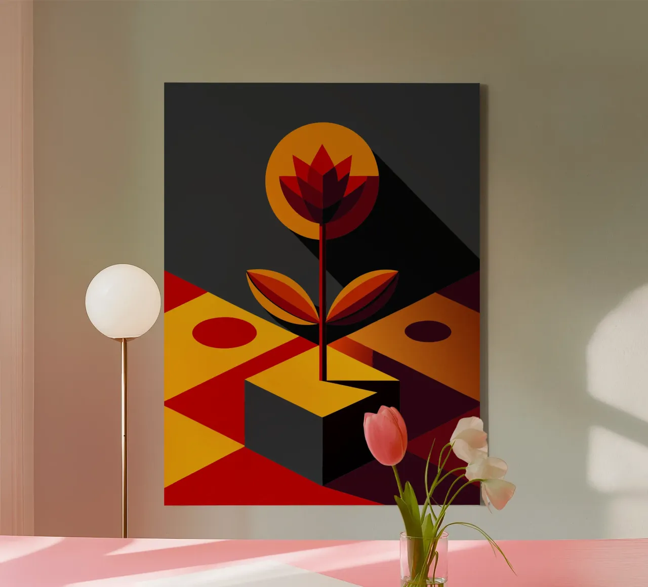 bloemen vector canvas van zaidza