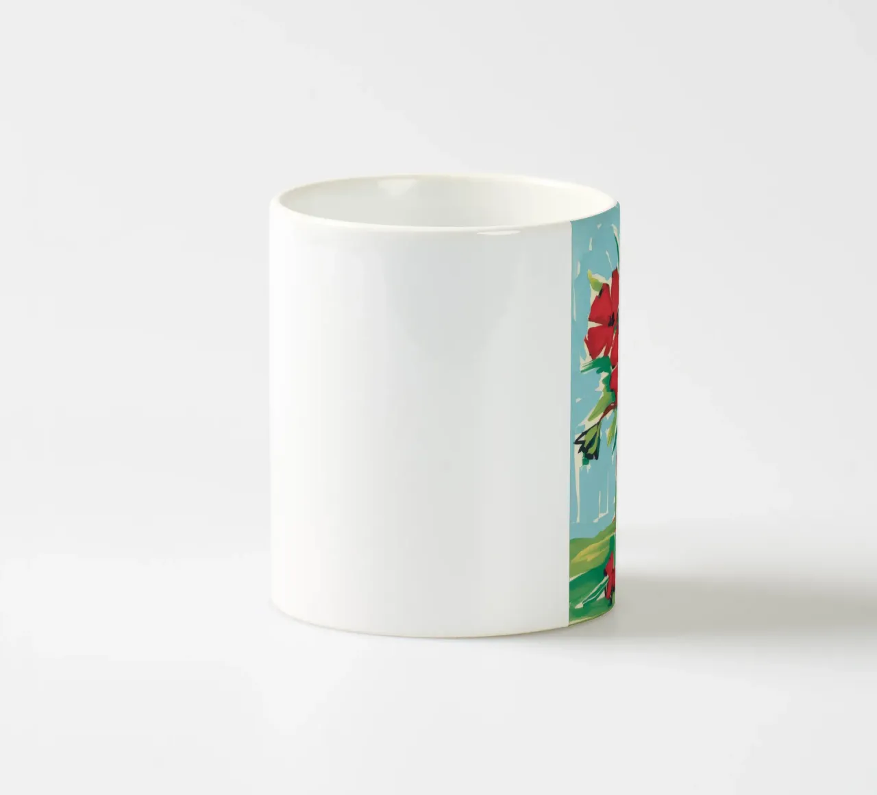 Brezza di papavero cremisi tazza in ceramica da Tiga Bersama