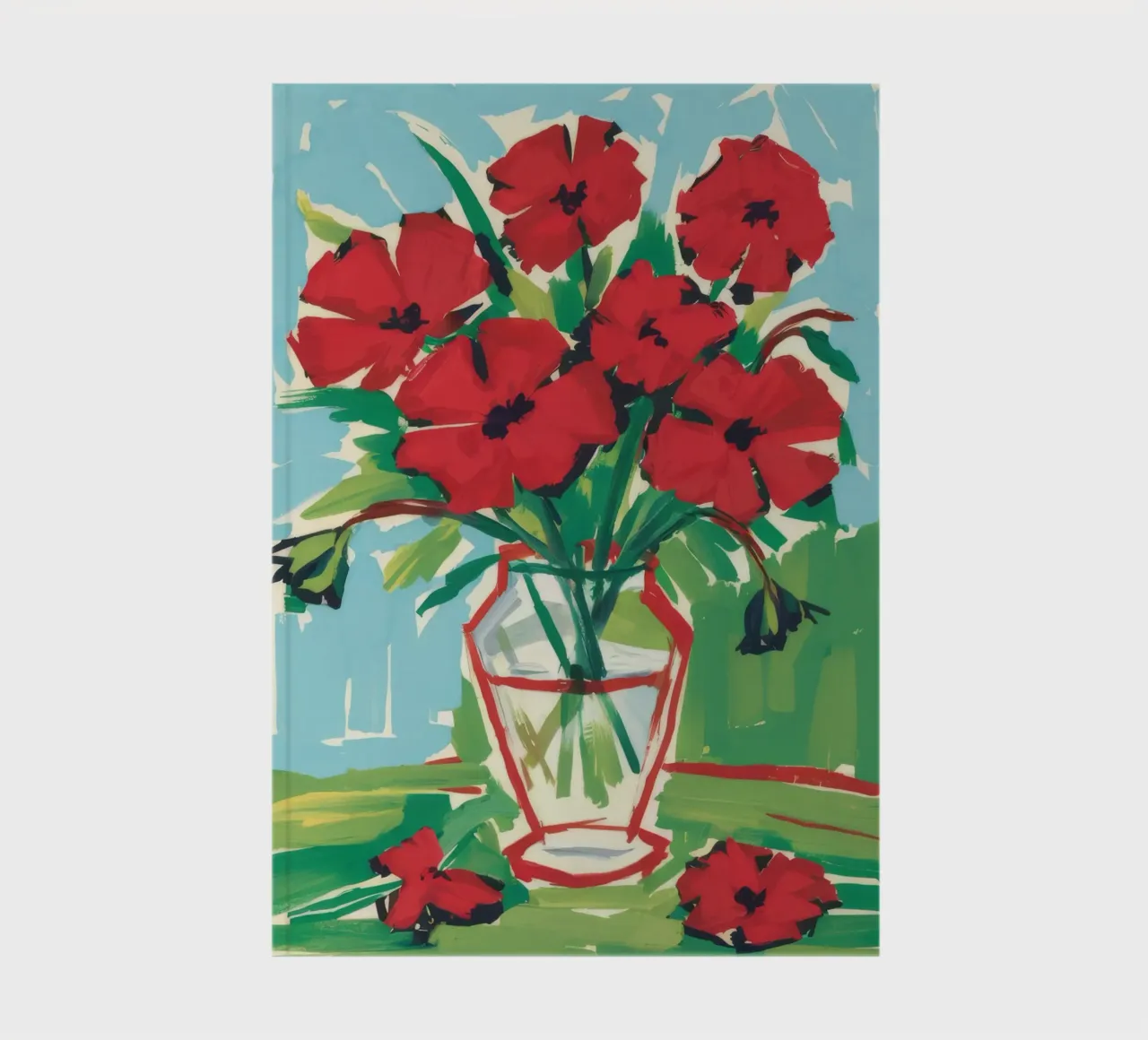 Crimson Poppy Breeze notebook by Tiga Bersama