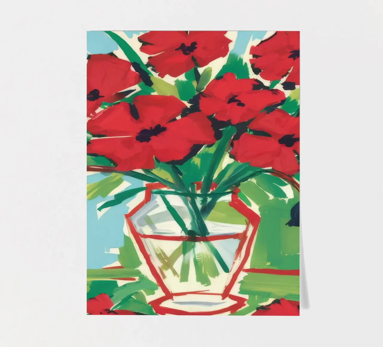 Crimson Poppy Breeze sticker sheet by Tiga Bersama