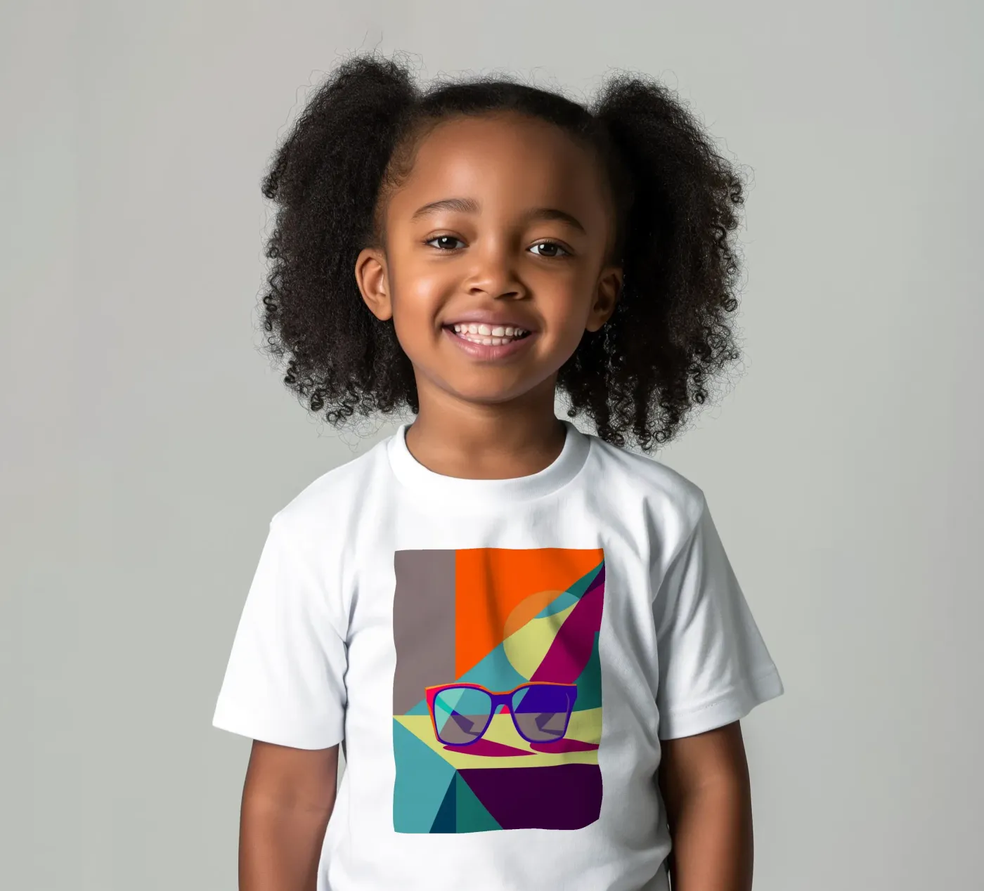 brillenvector kinder t-shirt van zaidza
