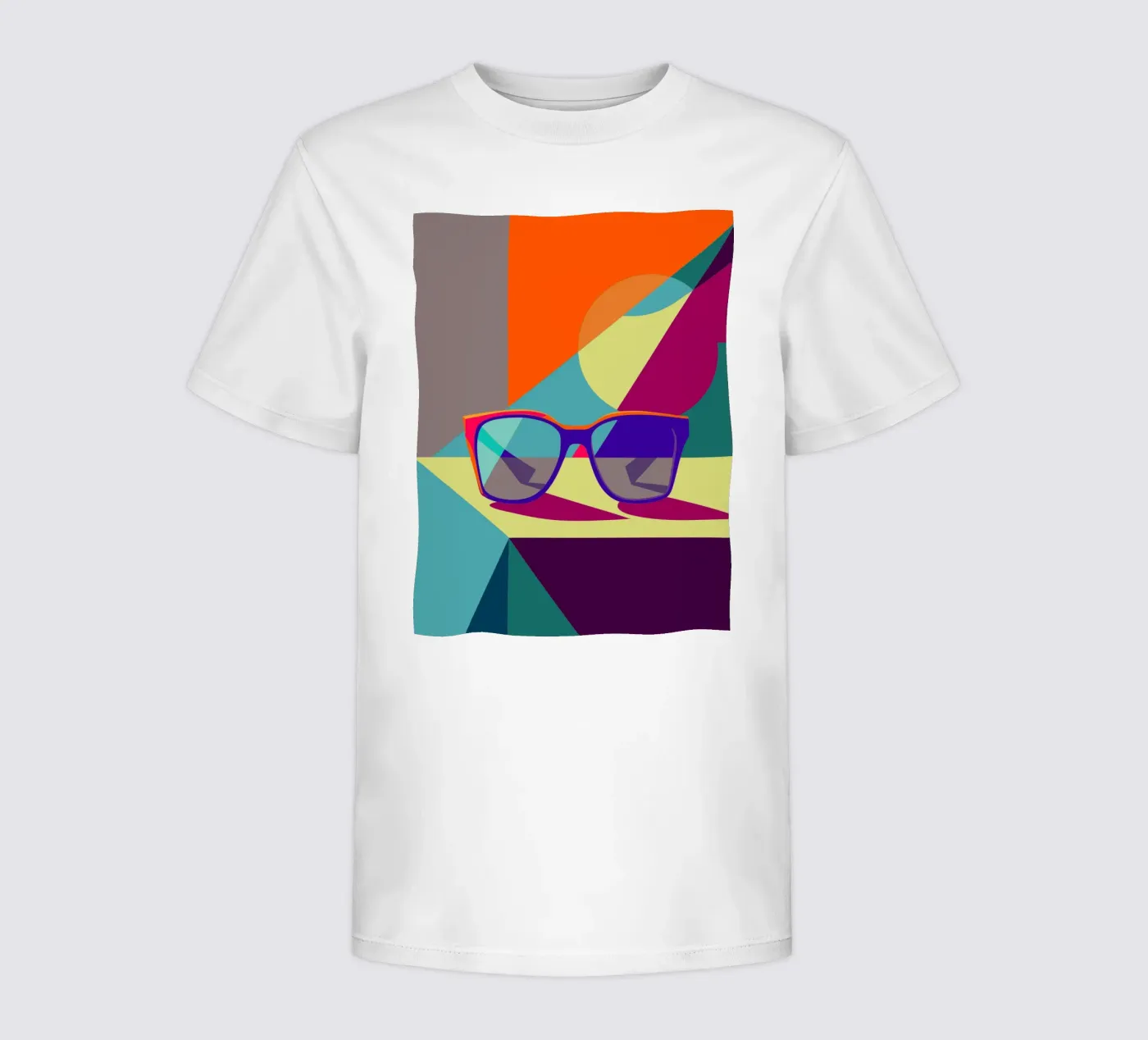 brillenvector kinder t-shirt van zaidza