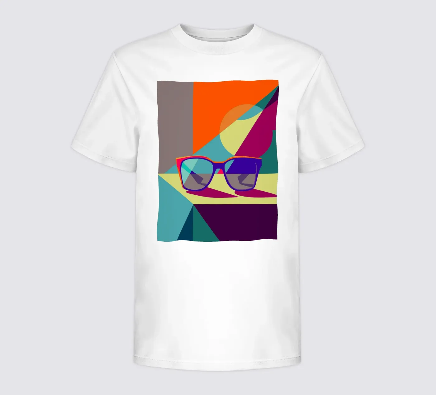 brillenvector kinder t-shirt van zaidza