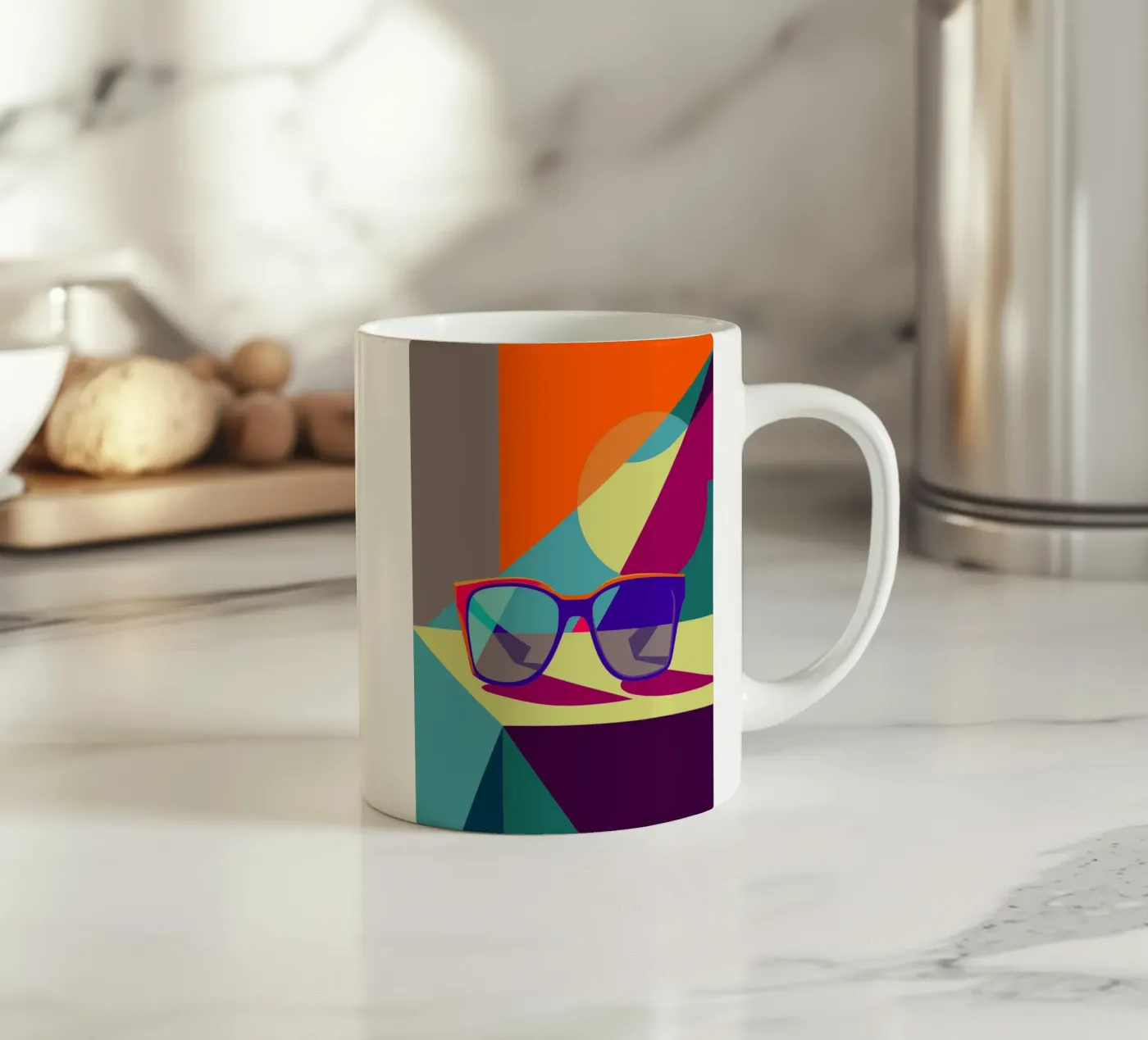 glasses vector ceramic mug by zaidza