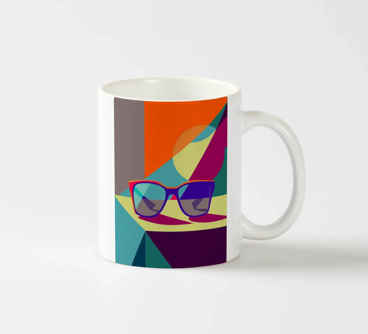glasses vector ceramic mug by zaidza