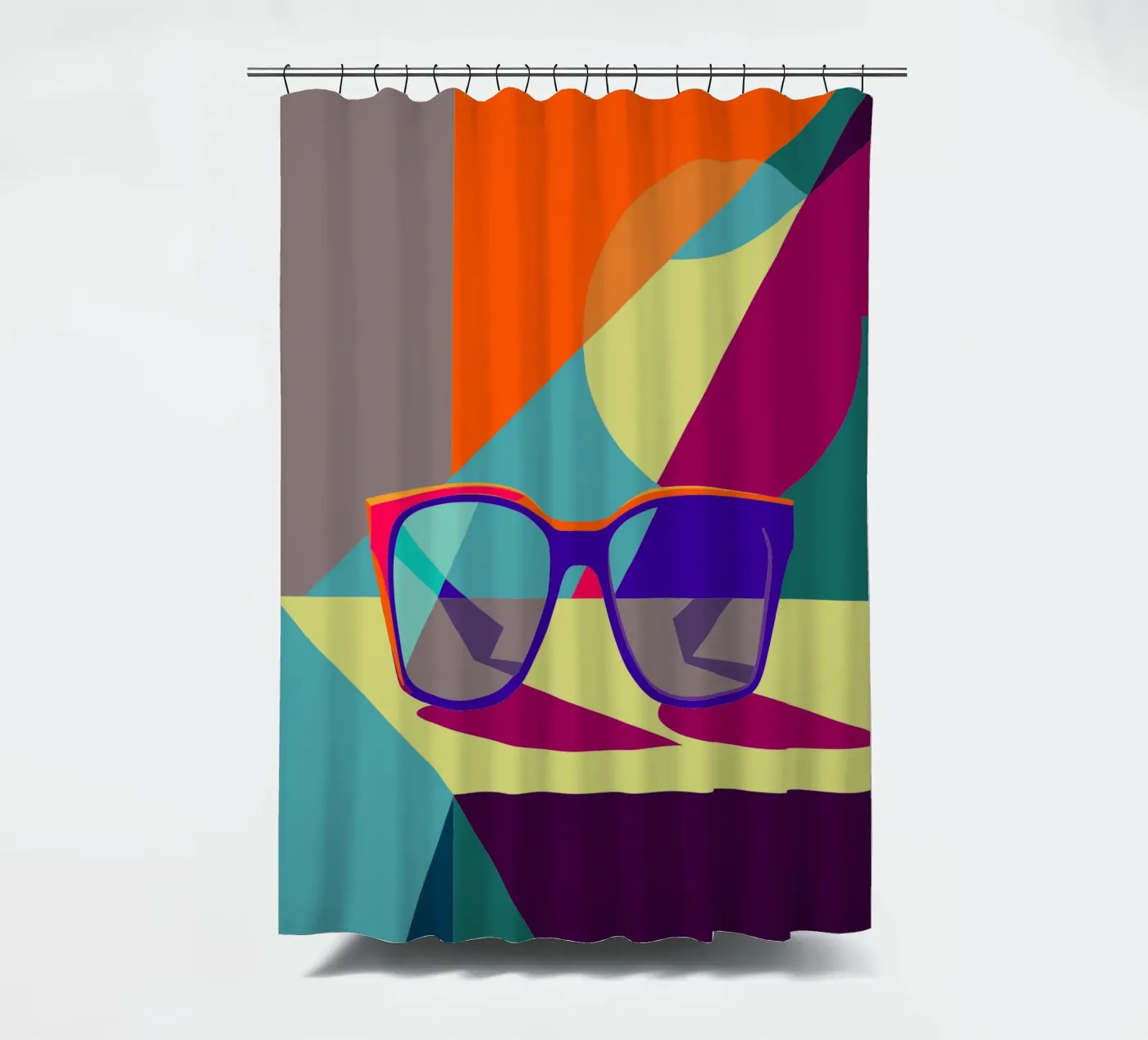 glasses vector Duschvorhang von zaidza