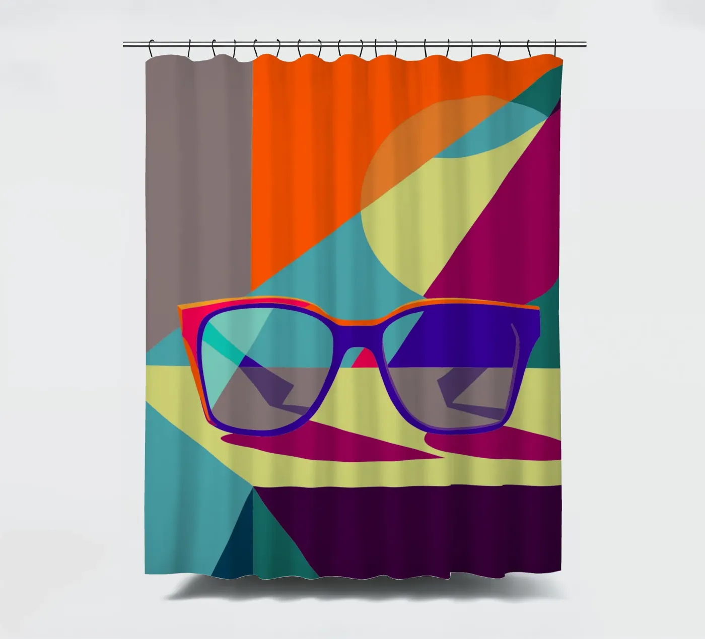glasses vector Duschvorhang von zaidza