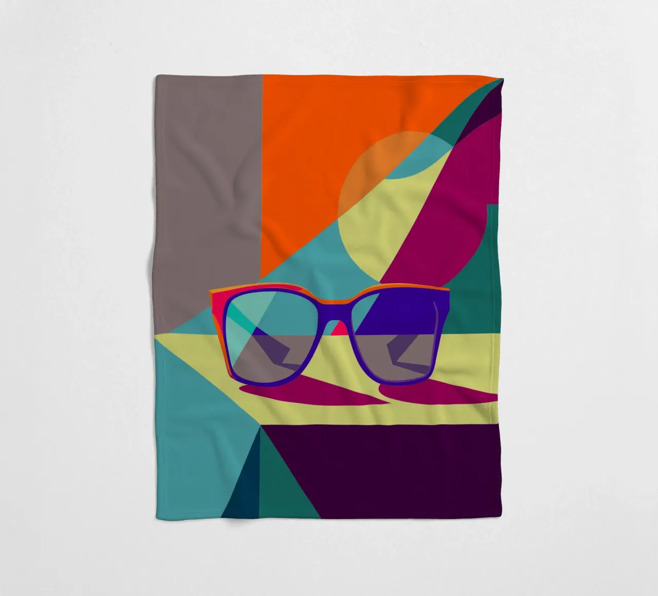 brillenvector fleecedeken van zaidza