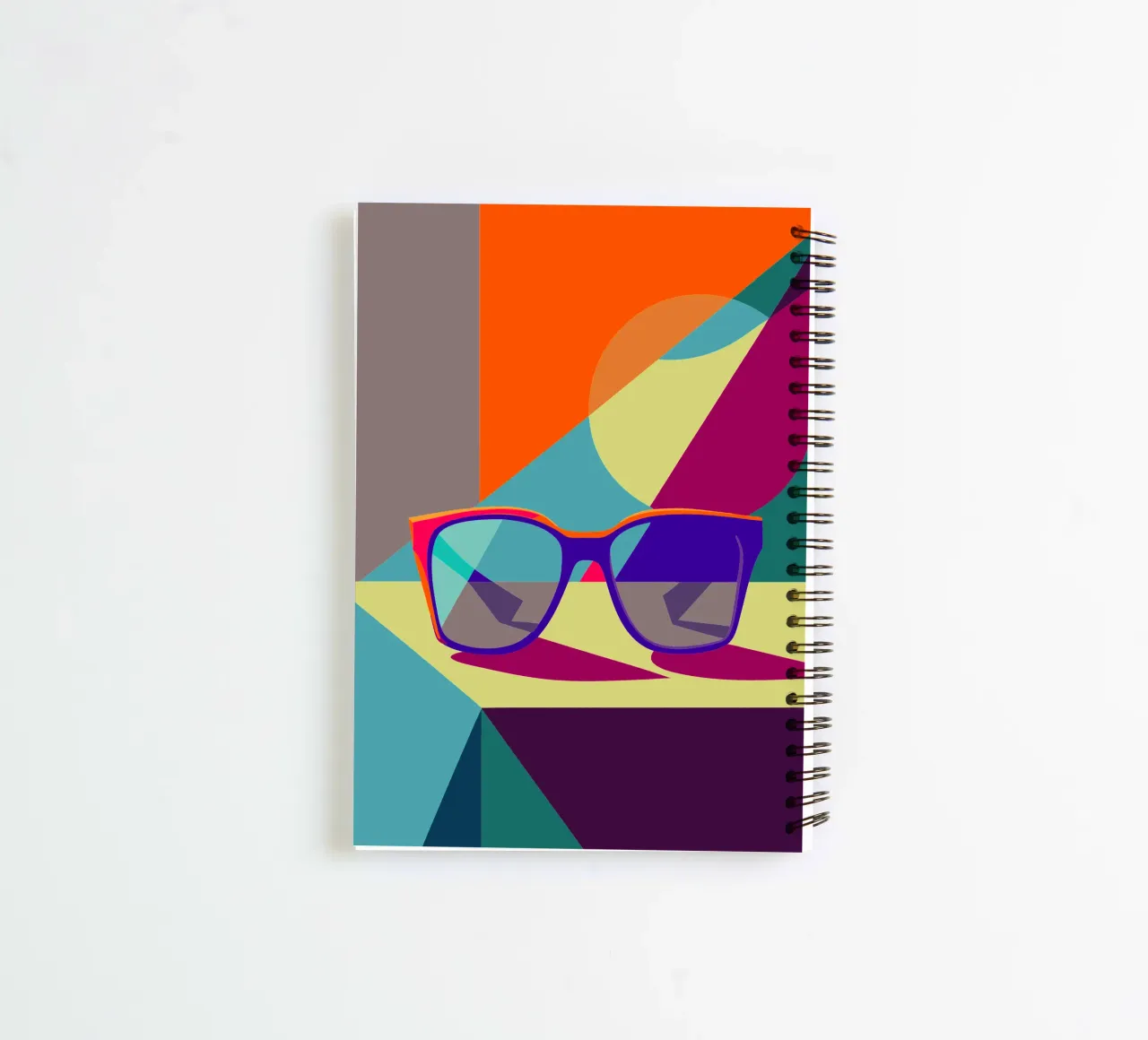 glasses vector spiral notebook by zaidza