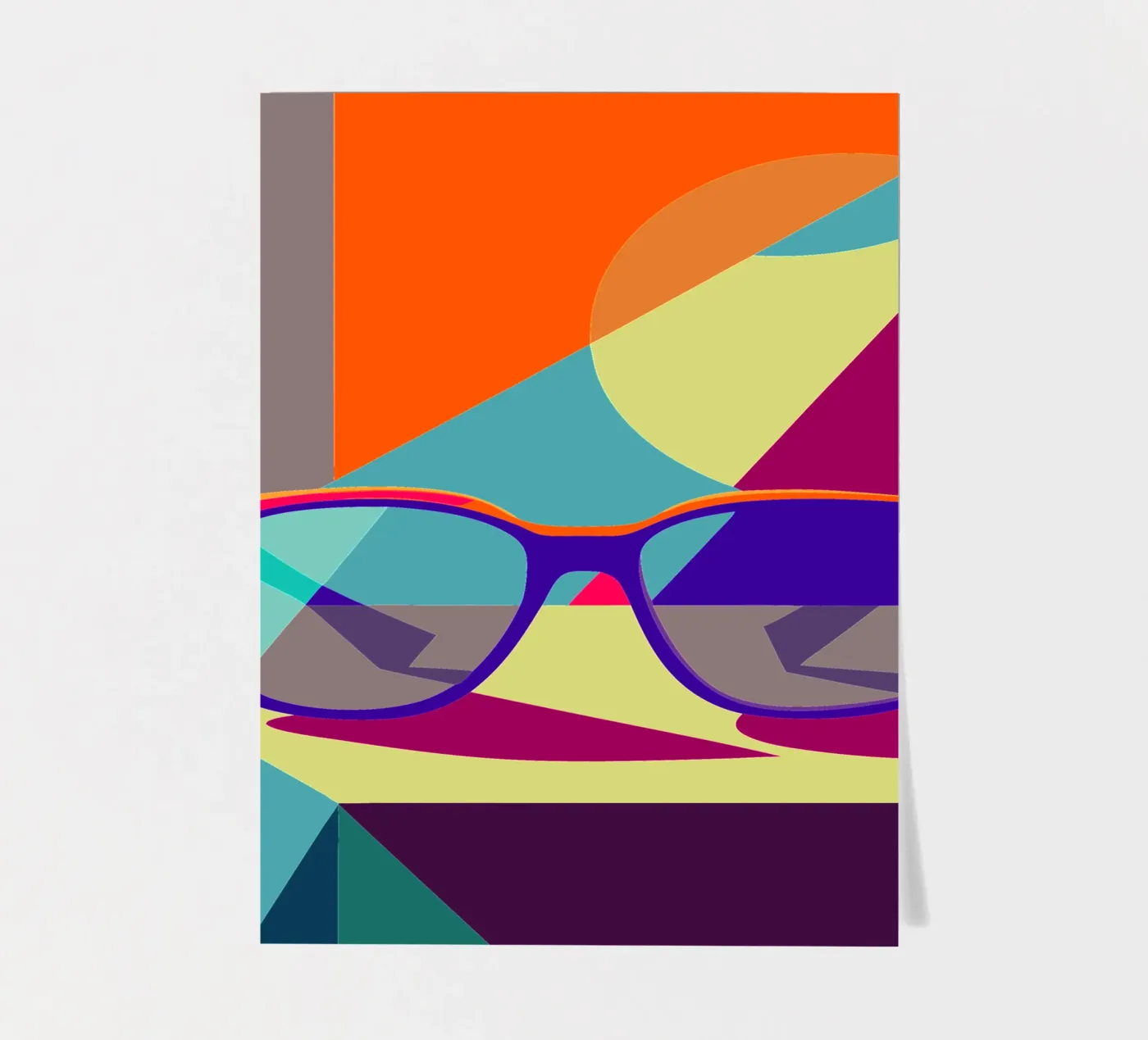 brillenvector stickervel van zaidza