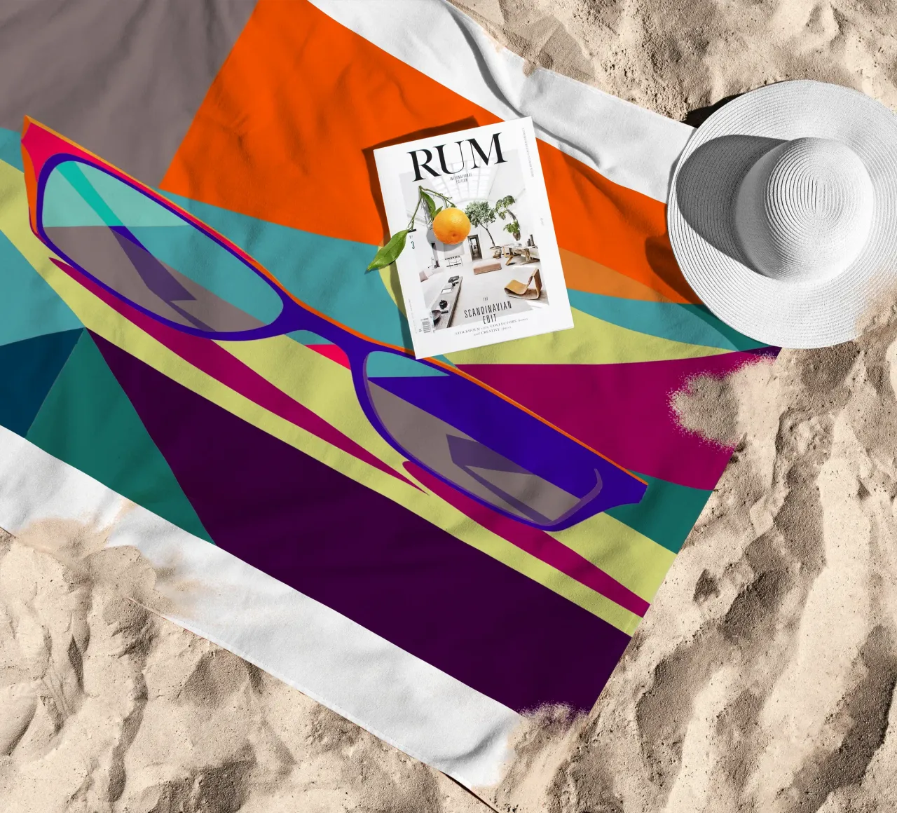 glasses vector beach towel by zaidza