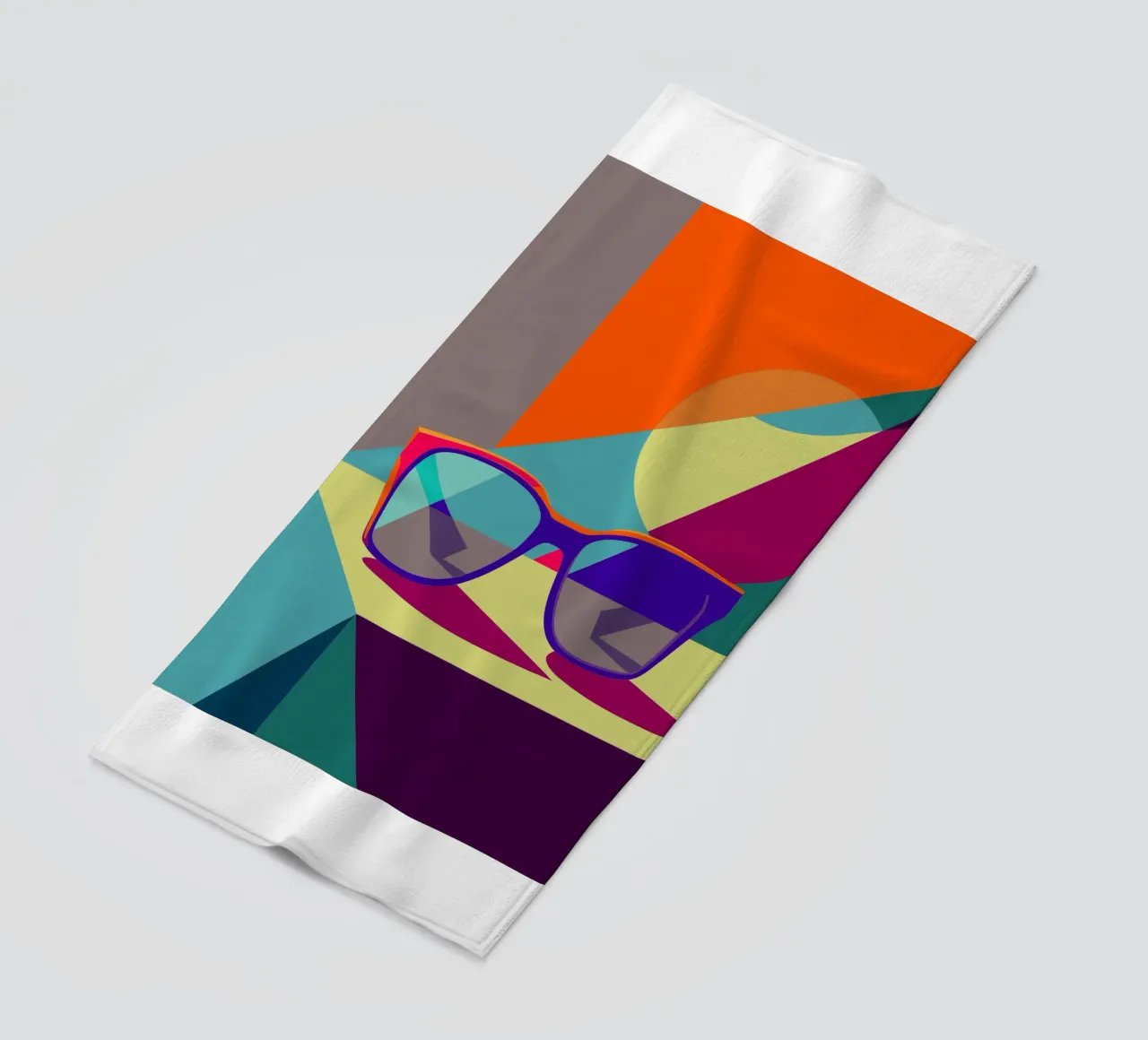 glasses vector beach towel by zaidza