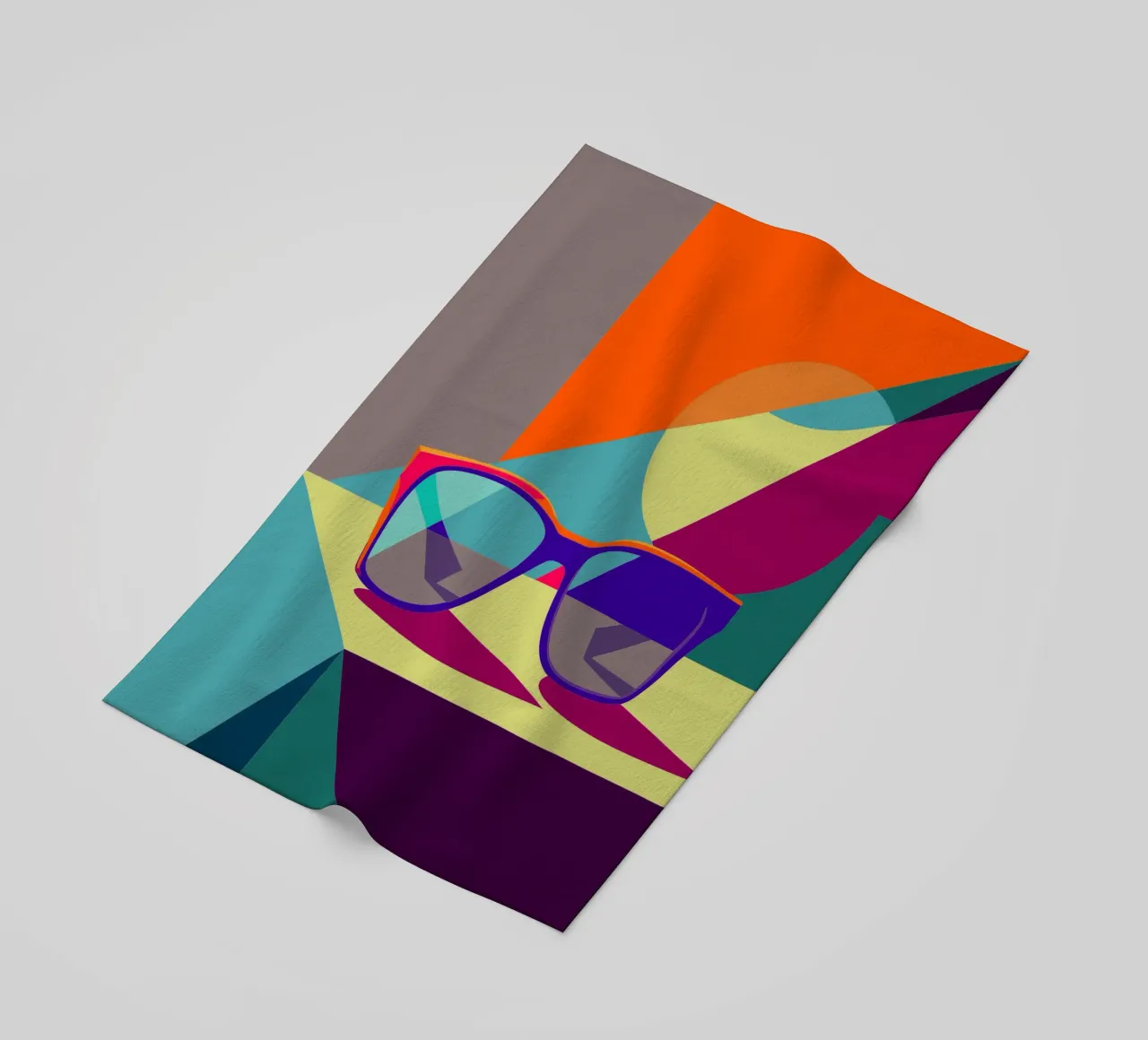 glasses vector beach towel by zaidza