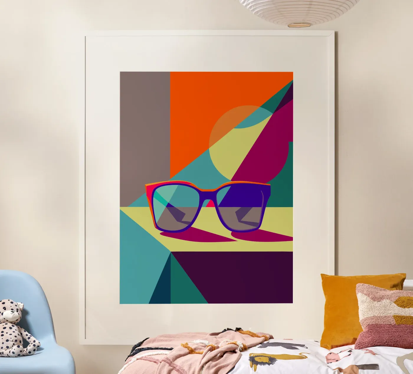 glasses vector poster by zaidza