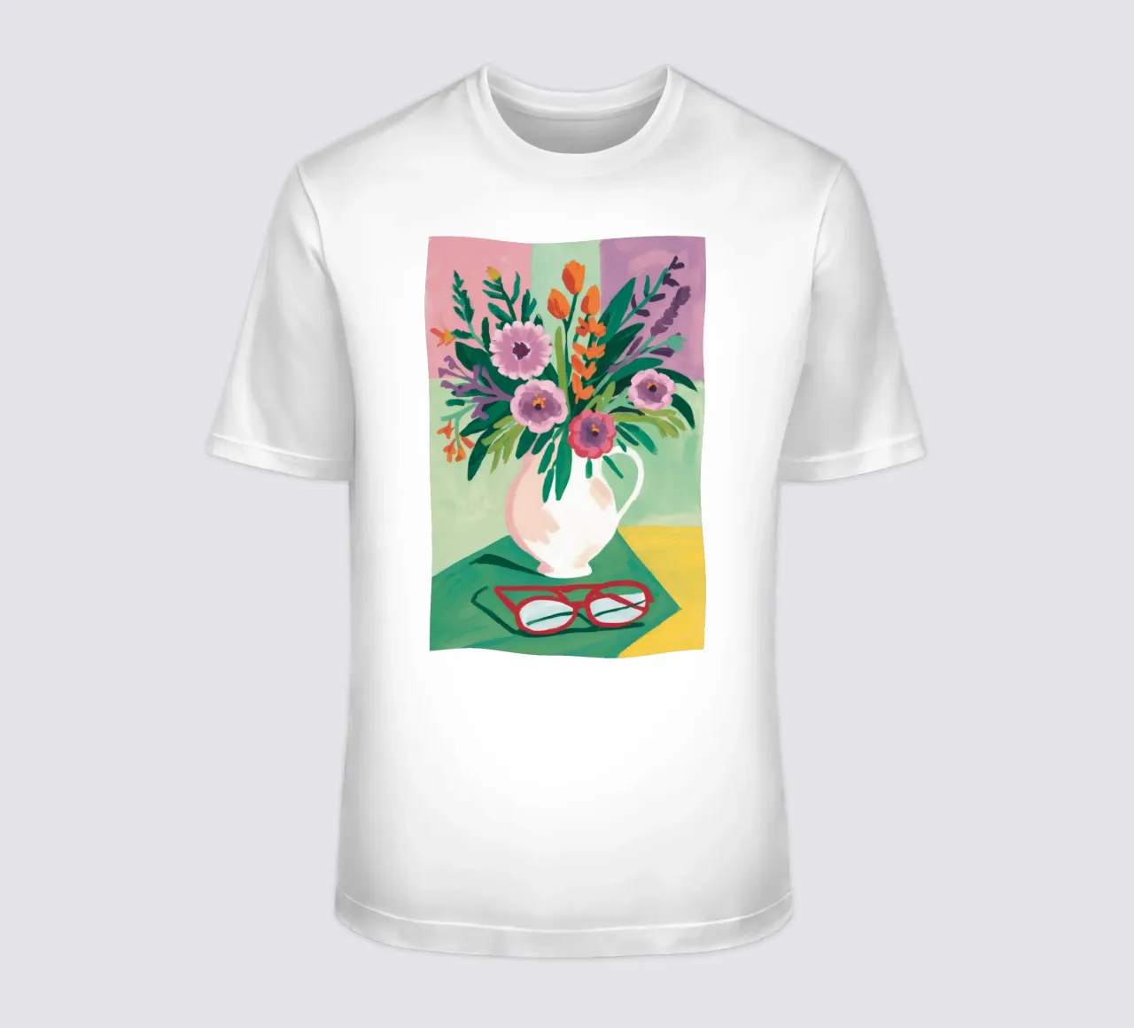 Contemplazione dei fiori in pastello t-shirt da Fable Tempa