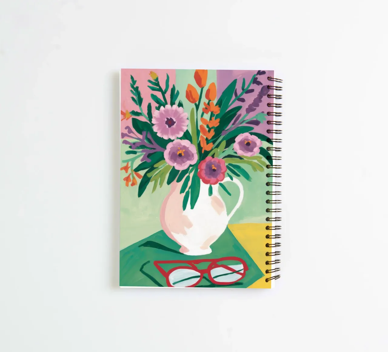 Pastel Bloom Contemplation spiral notebook by Fable Tempa