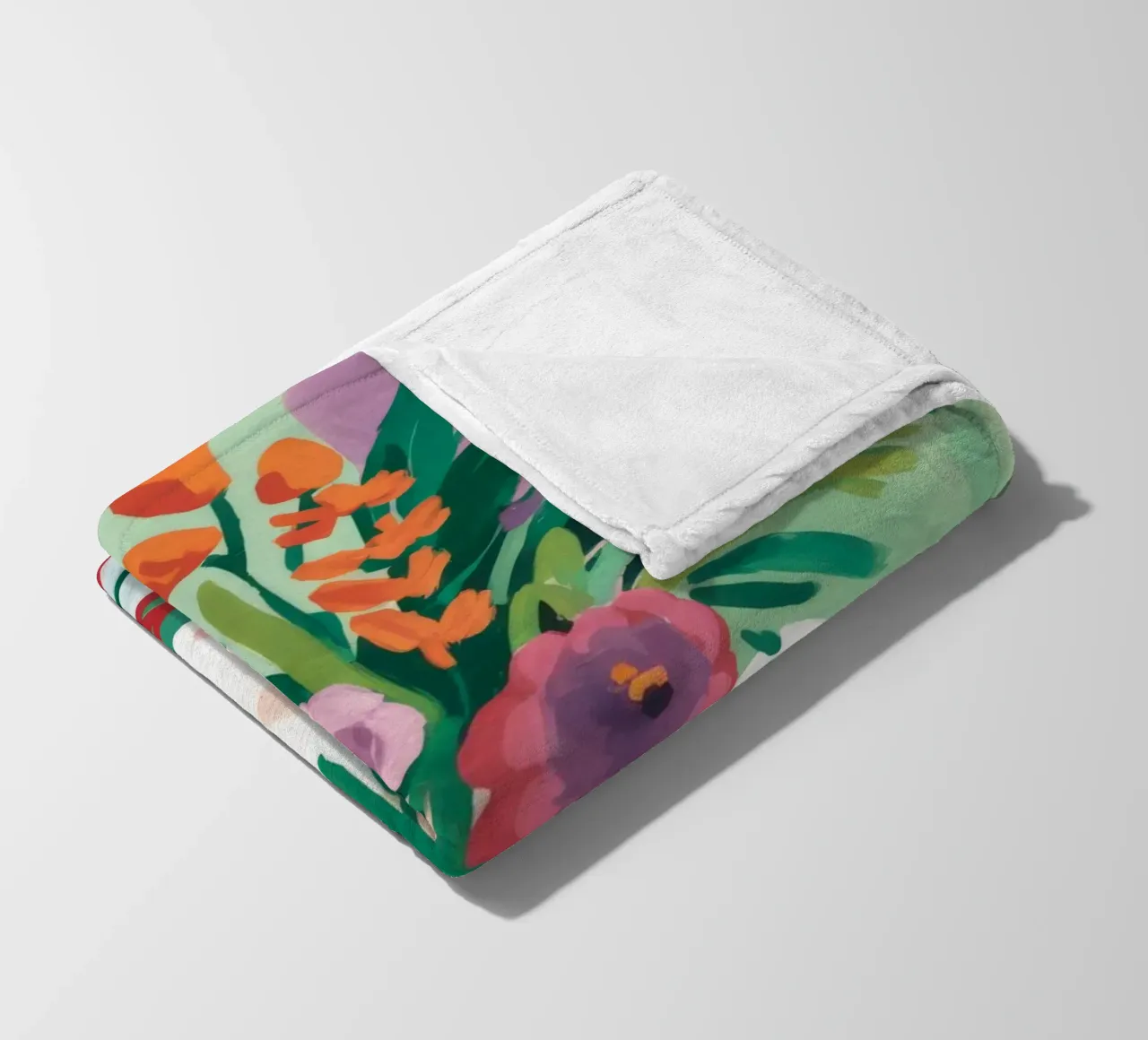 Contemplazione dei fiori in pastello coperta in pile da Fable Tempa
