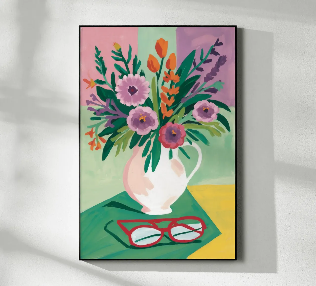 Contemplazione dei fiori in pastello plexiglass da Fable Tempa