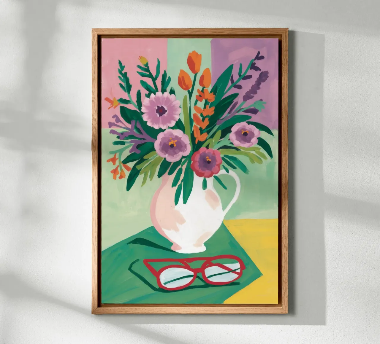 Contemplazione dei fiori in pastello alluminio dibond da Fable Tempa