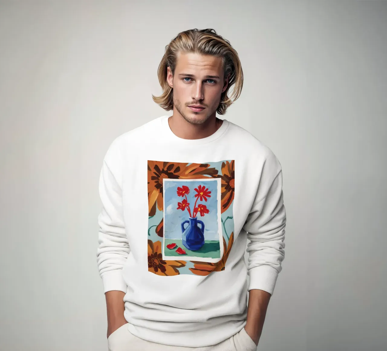 Estudio de flores enmarcado sudadera de Tiga Bersama