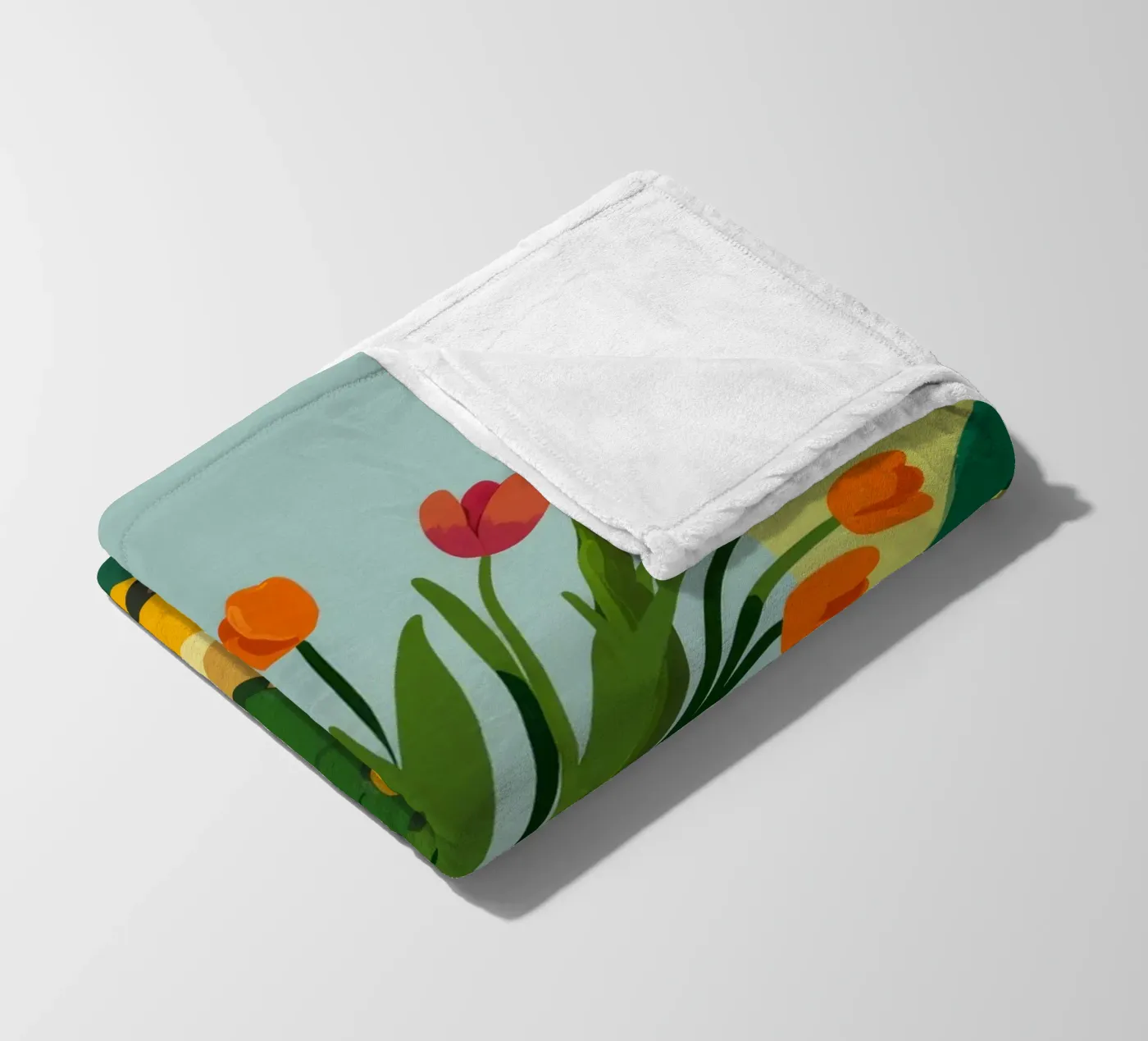 Tulip Table Tranquility fleece blanket by Fable Tempa